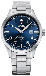 Swiss Military Chrono Niebieski/Stal Ø43 mm SM34078.03