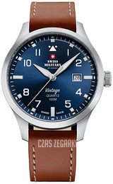 Swiss Military Chrono Niebieski/Skóra Ø43 mm SM34078.07