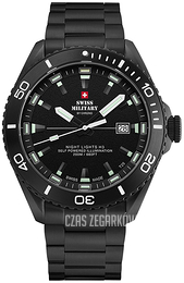 Swiss Military Chrono Czarny/Stal Ø44 mm SM34080.03