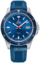 Swiss Military Chrono Niebieski/Guma Ø42 mm SM34082.08