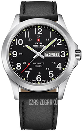 Swiss Military by Chrono Chrono Czarny/Skóra Ø42 mm SMP36040.15