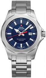 Swiss Military Chrono Niebieski/Stal Ø42 mm SMS34073.02