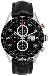 TAG Heuer Carrera Calibre 1887 Czarny/Skóra Ø43 mm CAR2A10.FC6235