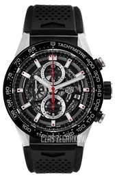 TAG Heuer Carrera Czarny/Guma Ø45 mm CAR2A1Z.FT6044