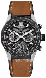 TAG Heuer Carrera Czarny/Guma Ø45 mm CAR5A8Y.FT6072