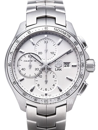 TAG Heuer Link Calibre 16 Automatic Chronograph Srebrny/Stal Ø43 mm CAT2011.BA0952
