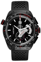 TAG Heuer Grand Carrera Calibre 36RS Caliper Automatic Chronograph Czarny/Guma Ø43 mm CAV5185.FT6020