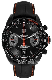 TAG Heuer TAG Heuer Grand Carrera Czarny/Skóra Ø43 mm CAV518K.FC6268