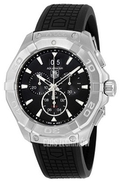 TAG Heuer Aquaracer Chronograph Czarny/Guma Ø43 mm CAY1110.FT6041