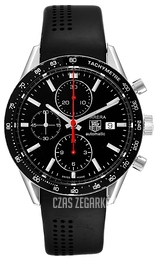 TAG Heuer Carrera Calibre 16 Automatic Chronograph Czarny/Guma Ø41 mm CV2014.FT6014
