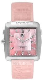 TAG Heuer Specialists Różowy/Guma 36x36 mm WAE1114.FT6011
