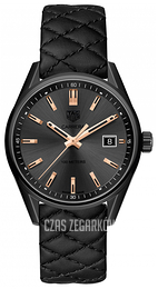 TAG Heuer Carrera Lady Czarny/Skóra Ø39 mm WAR1113.FC6392