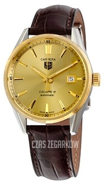 TAG Heuer Carrera Żółte złoto/Skóra Ø39 mm WAR215A.FC6181