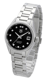 TAG Heuer Carrera Lady Czarny/Stal Ø28 mm WAR2413.BA0776