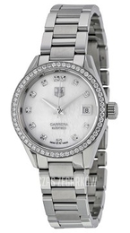 TAG Heuer Carrera Biały/Stal Ø28 mm WAR2415.BA0776