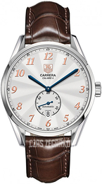 TAG Heuer Carrera Calibre 6 Srebrny/Skóra Ø39 mm WAS2115.FC6181