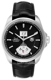 TAG Heuer Grand Carrera Calibre 8RS Grande Date And GMT Czarny/Skóra Ø42.5 mm WAV5111.FC6225