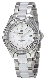 TAG Heuer Aquaracer Lady Biały/Stal Ø35 mm WAY131F.BA0914