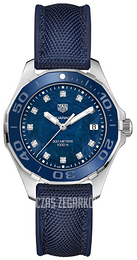 TAG Heuer Aquaracer Lady Niebieski/Guma Ø35 mm WAY131L.FT6091