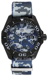 TAG Heuer Aquaracer Niebieski/Tkanina Ø43 mm WAY208D.FC8221