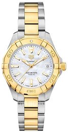 TAG Heuer Aquaracer Lady Biały/18 karatowe żółte złoto Ø32 mm WBD1320.BB0320