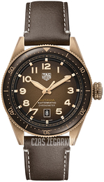 TAG Heuer Autavia Brązowy/Skóra Ø42 mm WBE5191.FC8276