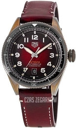 TAG Heuer Autavia Czerwony/Skóra Ø42 mm WBE5192.FC8300