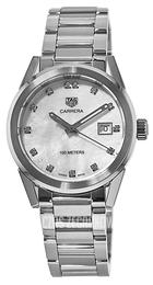 TAG Heuer Carrera Lady Srebrny/Stal Ø36 mm WBG1312.BA0758