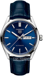 TAG Heuer Carrera Niebieski/Skóra Ø41 mm WBN2012.FC6502