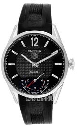 TAG Heuer Carrera Calibre 1 Czarny/Guma Ø44 mm WV3010.EB0025
