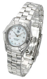 TAG Heuer Aquaracer 27 mm Diamond Dial Biały/Stal Ø27 mm WAF1415.BA0824