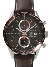 TAG Heuer Carrera Calibre 16 Automatic Chronograph Brązowy/Skóra Ø42 mm CV2013.FC6234