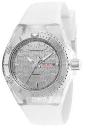 Technomarine Cruise Monogram Srebrny/Guma Ø40.57 mm TM-115060