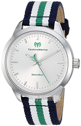 Technomarine Moonsun Srebrny/Skóra Ø40 mm TM-117005