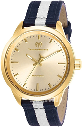 Technomarine Moonsun Żółte złoto/Skóra Ø40 mm TM-117006