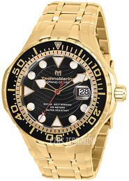 Technomarine Czarny/Stal w odcieniu złota Ø48 mm TM-118074