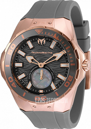 Technomarine Cruise Monogram Srebrny/Skóra Ø49 mm TM-120018