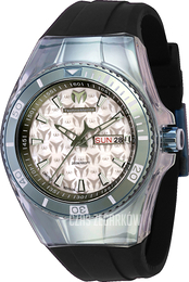 Technomarine Cruise Monogram Srebrny/Skóra Ø40 mm TM-121221