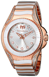 Technomarine Manta Steel Srebrny/Stal w kolorze różowego złota Ø38 mm TM-214003