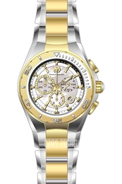 Technomarine Manta Steel Biały/Stal w odcieniu złota Ø45 mm TM-215041