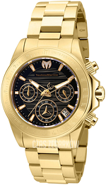Technomarine Czarny/Stal w odcieniu złota Ø38 mm TM-219014