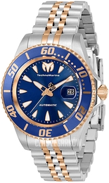 Technomarine Manta Sea Niebieski/Stal w kolorze różowego złota Ø38 mm TM-219061