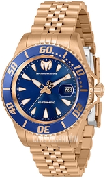 Technomarine Manta Sea Niebieski/Stal w kolorze różowego złota Ø38 mm TM-219066