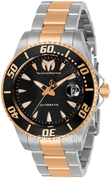Technomarine Czarny/Stal w kolorze różowego złota Ø38 mm TM-219080