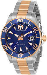 Technomarine Niebieski/Stal w kolorze różowego złota Ø38 mm TM-219081