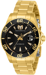 Technomarine Czarny/Stal w odcieniu złota Ø38 mm TM-219082