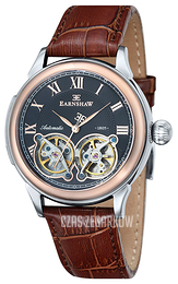 Thomas Earnshaw Observatory Czarny/Skóra Ø45 mm ES-8030-04