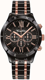 Thomas Sabo Rebel Szary/Stal w kolorze różowego złota Ø43 mm WA0196-268-203