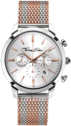 Thomas Sabo Rebel Spirit Srebrny/Stal w kolorze różowego złota Ø42 mm WA0287-283-201