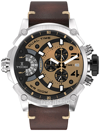 Timecode Marconi 1896 Brązowy/Skóra Ø46 mm TC-1002-20